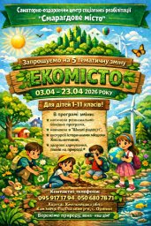 Санаторно-оздоровчий центр соціальної реабілітації &laquo;Смарагдове місто&raquo; запрошує на 5 тематичну зміну