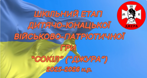 Відкриття шкільного етапу Всеукраїнської дитячо-юнацької військово-патріотичної гри «Сокіл»(«Джура»)